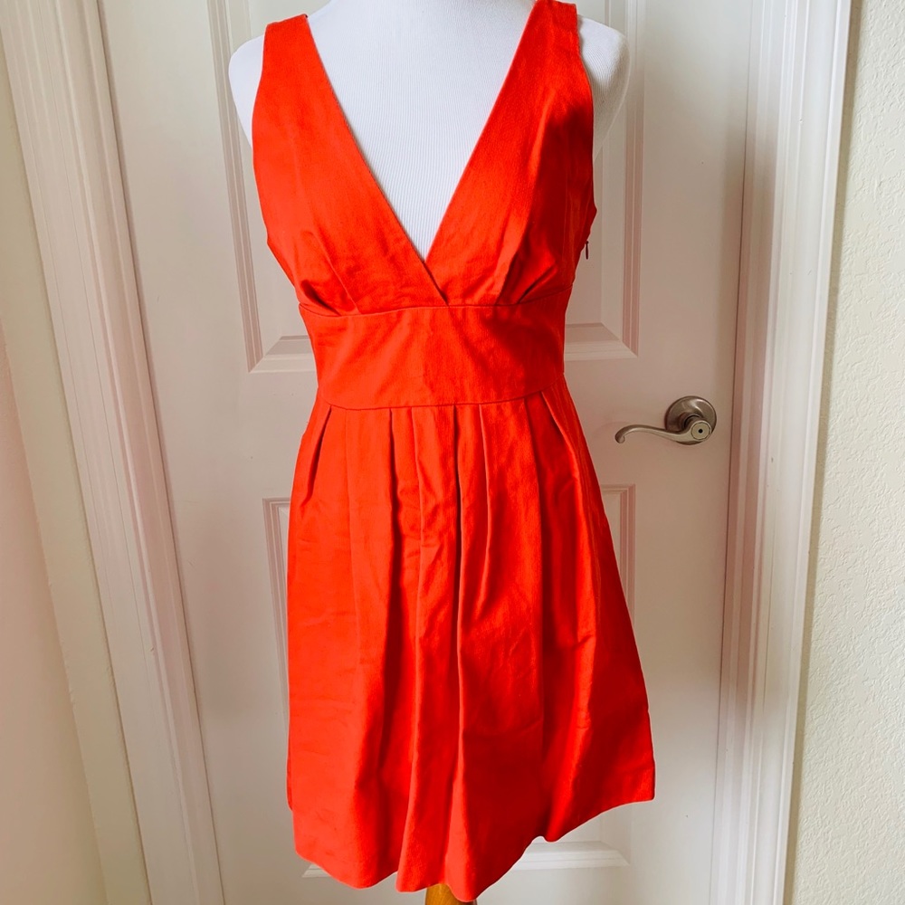 BB Dakota Coral Fit and Flare Dress